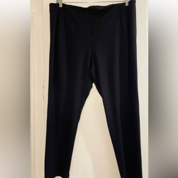 T Tahari Woman (Size 3XL) Black Wide Leg Women's Stretch Pants - Picture 6 of 12